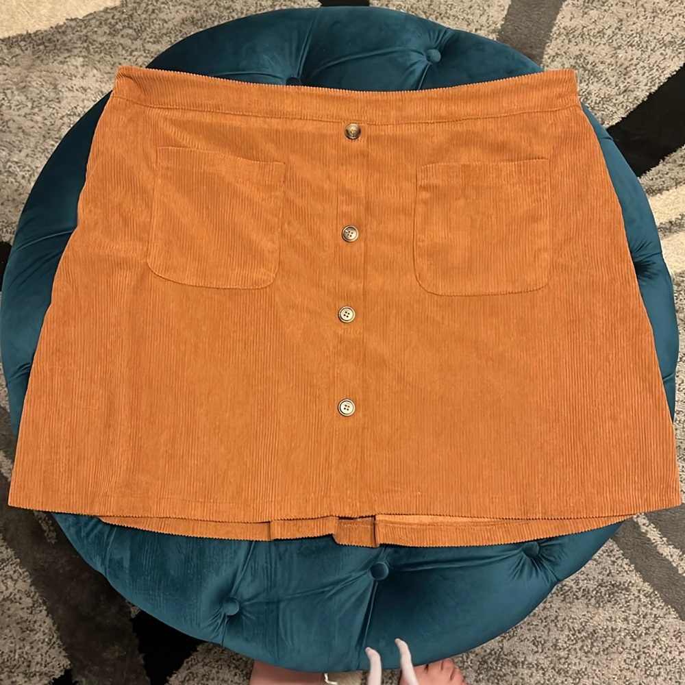 SHEIN Corduroy A-Line Skirt